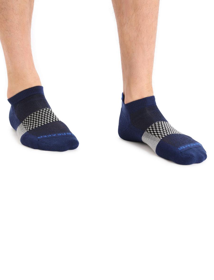 Men's Icebreaker Merino Multisport Light Micro Socks Royal Navy / Lazurite | CA 1897CTVE